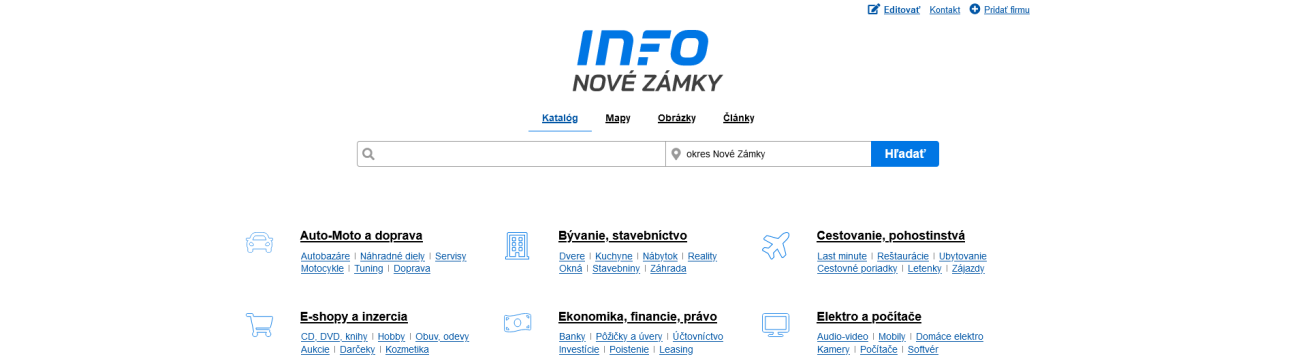 Info-Novézámky.sk - Váš spoľahlivý katalóg firiem z Nových Zámkov