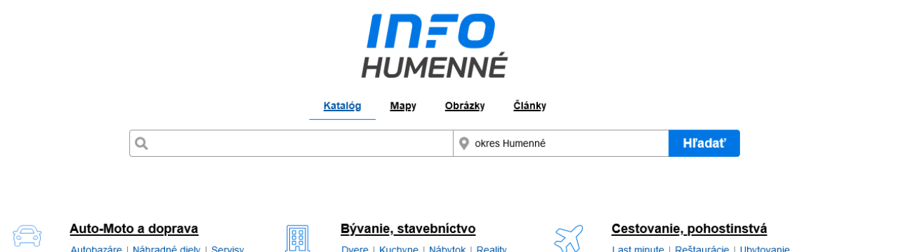 Info-Humenné.sk - Váš online katalóg firiem z Humenného