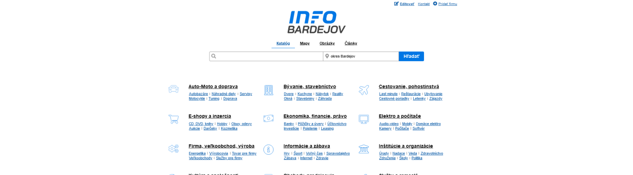 Info-Bardejov.sk - Váš spoľahlivý katalóg firiem v Bardejove