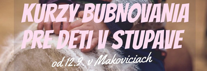 Kurzy bubnovania pre deti v Stupave od 12.9.2024