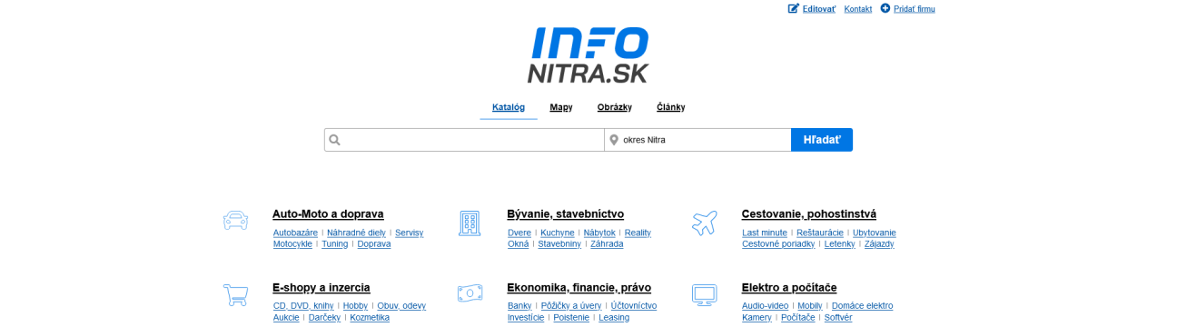 Info-Nitra.sk - Váš spoľahlivý online katalóg firiem v Nitre