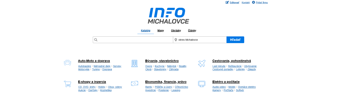 Info-Michalovce.sk - Váš online katalóg firiem z Michaloviec